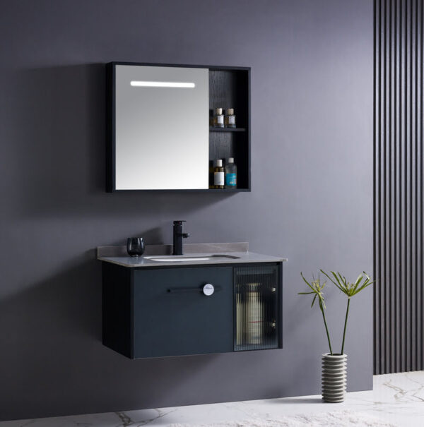 Armoire de Toilette Murale avec Vasque – BCW1008-80IG – 80 cm