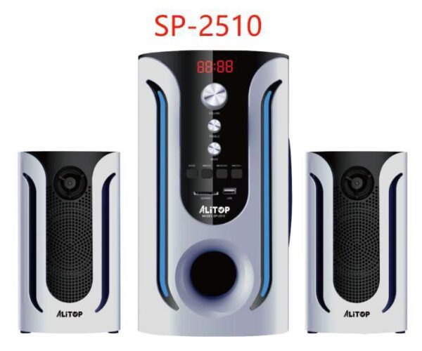ALITOP Woofer SP-2510 – Chaîne HIFI Multicolore