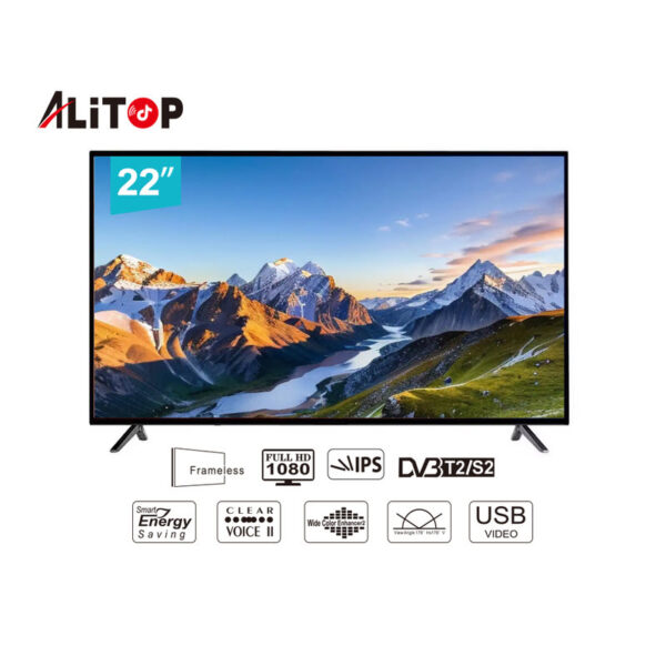 ALITOP TV 22" – LED HD – HDMI / USB – TNT Intégré