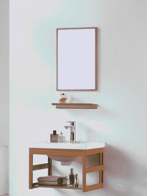 BCA1001-50WD Armoire de toilette murale en bois BCA1002-40WD – Style naturel & fonctionnalité