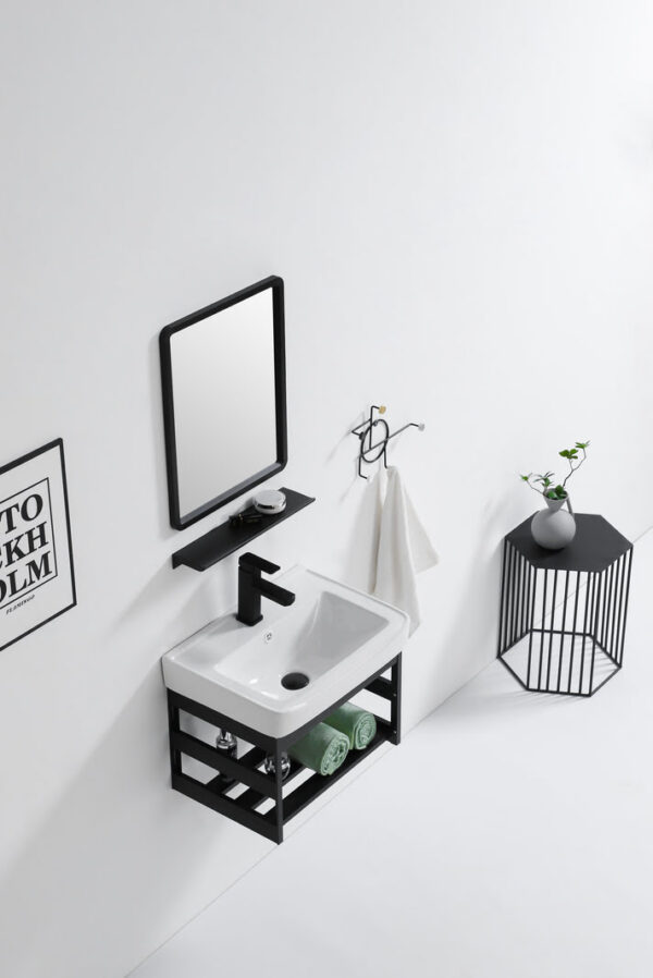 BCA1003 Armoire de toilette murale BCA1002-40BK – Élégance & praticité