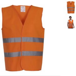 Capture d’écran 2025-10-29 11294 Gilet de sécurité orange personnalisé – 2 bandes réfléchissantes 3M