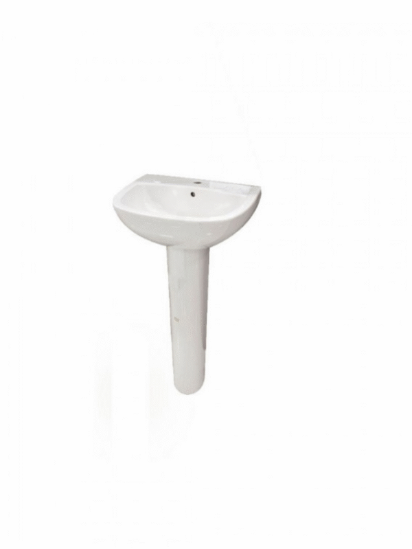 Lavabo avec colonne ZP002 – Compact & élégant pour petits espaces